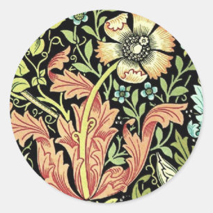 William Morris Compton Wallpaper Classic Runder Aufkleber