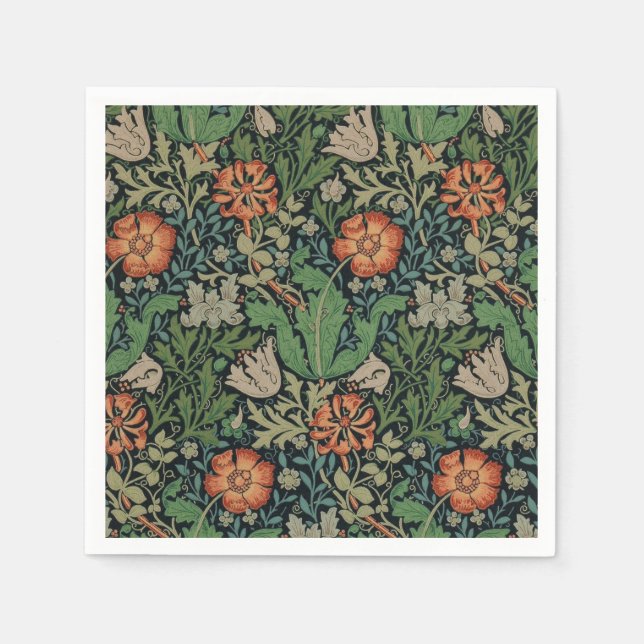 William Morris Compton Wallpaper Classic Serviette (Vorderseite)
