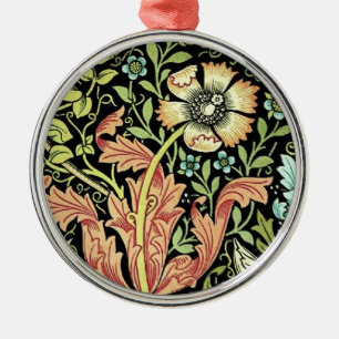 William Morris Compton Wallpaper Classic Silbernes Ornament
