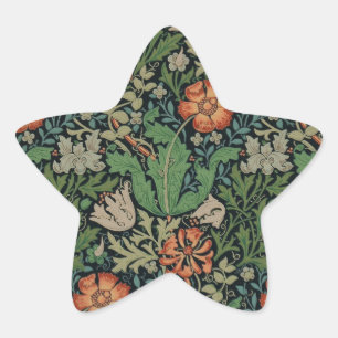 William Morris Compton Wallpaper Classic Stern-Aufkleber