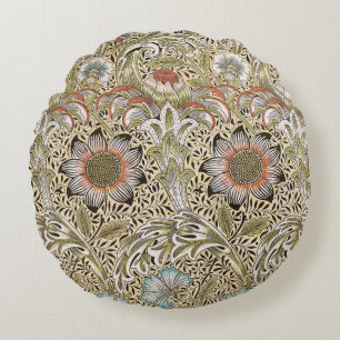 William Morris Corncockle Botanische Weinrebe Flor Rundes Kissen