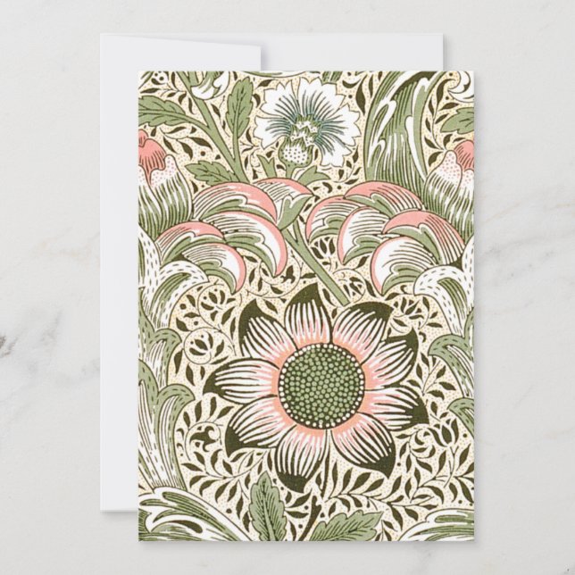 William Morris Corncockle Einladung (Vorderseite)