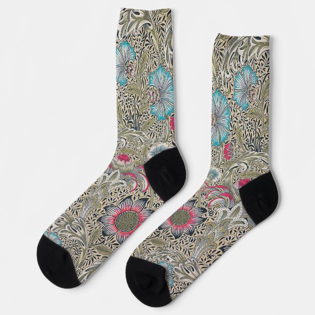 William Morris Corncockle Socken (Linkes Detail)
