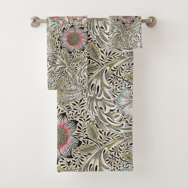 William Morris Corncockle Tapete Badhandtuch Set (Insitu)