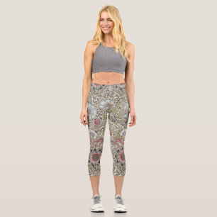 William Morris Corncockle Tapete Capri Leggings