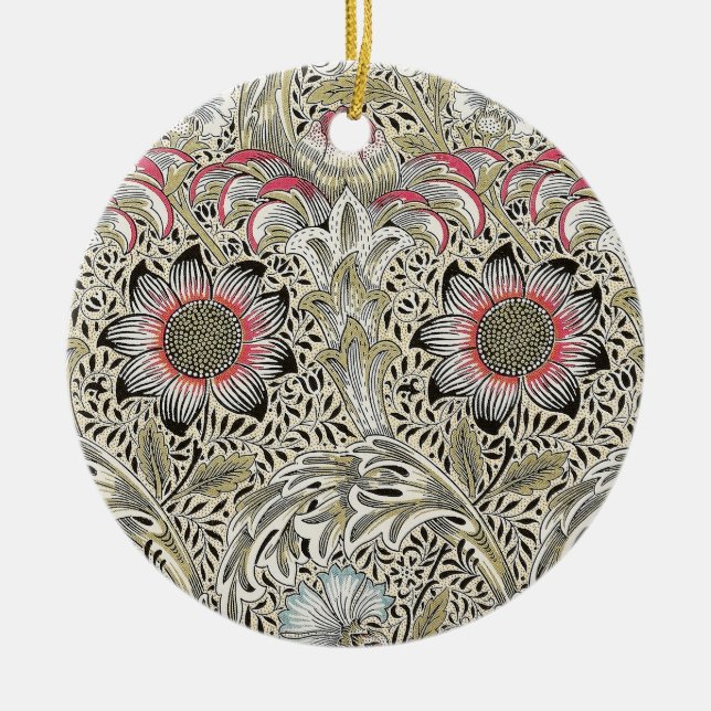 William Morris Corncockle Tapete Keramik Ornament (Vorne)