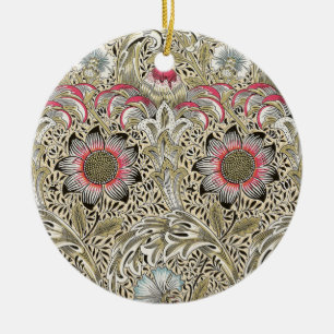 William Morris Corncockle Vintage Blumendesign Keramik Ornament