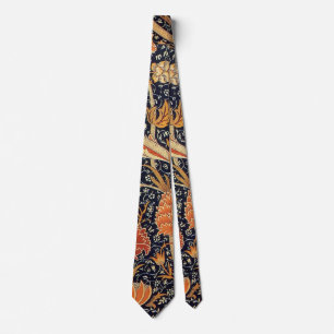 William Morris Cray Blumenmuster Vintage Krawatte