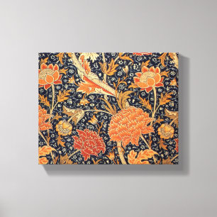 William Morris Cray Blumenmuster Vintage Leinwanddruck