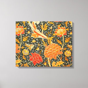 William Morris Cray Blumenmuster Vintage Leinwanddruck