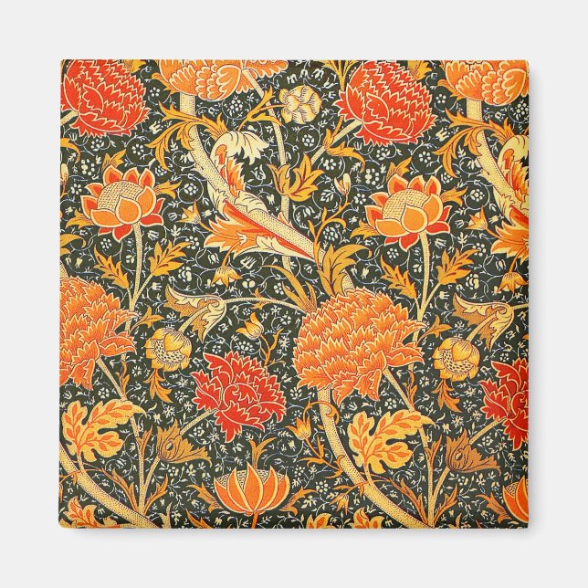 William Morris Cray Blumenmuster Vintage Magnet (Vorne)