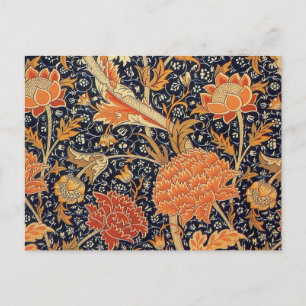 William Morris Cray Blumenmuster Vintage Postkarte