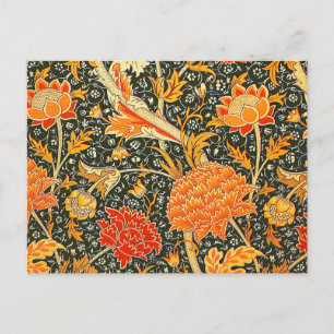 William Morris Cray Blumenmuster Vintage Postkarte