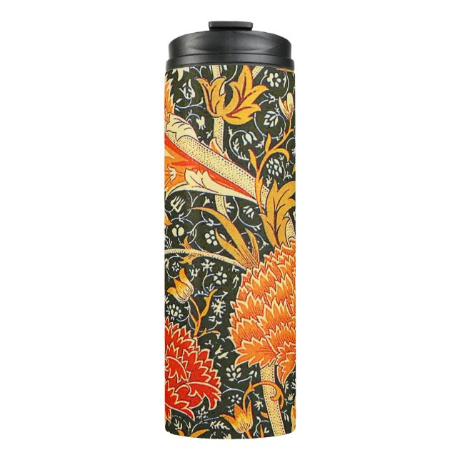 William Morris Cray Blumenmuster Vintage Thermosbecher (Vorderseite)
