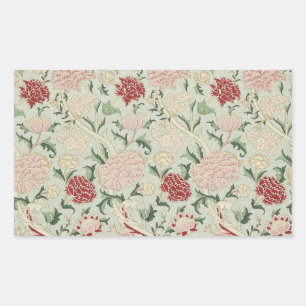 William Morris Cray Blumenvorhang im prä-raffaelit Rechteckiger Aufkleber