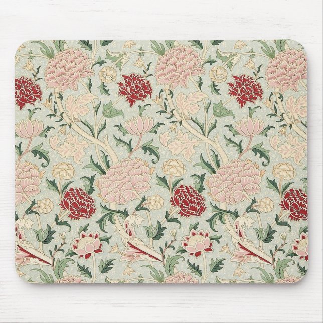 William Morris Cray Blumig Mousepad (Vorne)