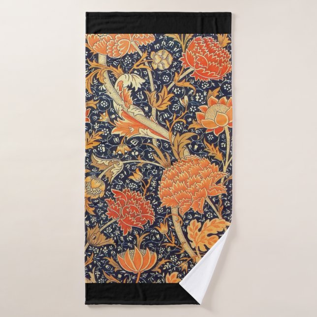 William Morris Cray Floral Art Nouveau Pattern Badehandtuch (Badehandtuch)