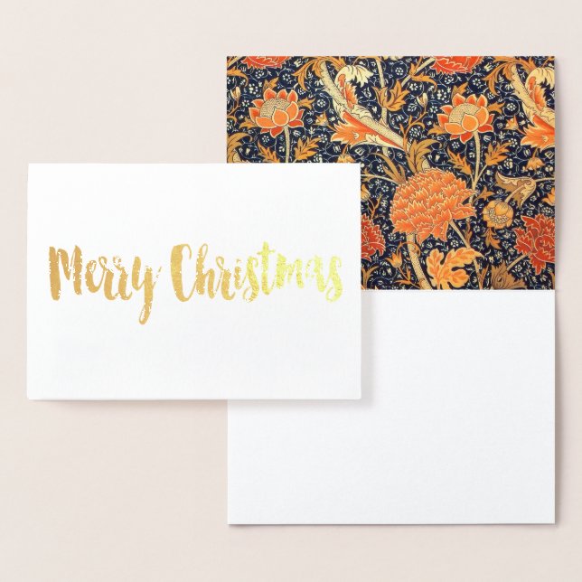 William Morris Cray Floral Art Nouveau Pattern Folienkarte (Anzeige)