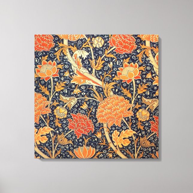 William Morris Cray Floral Art Nouveau Pattern Leinwanddruck (Vorderseite)