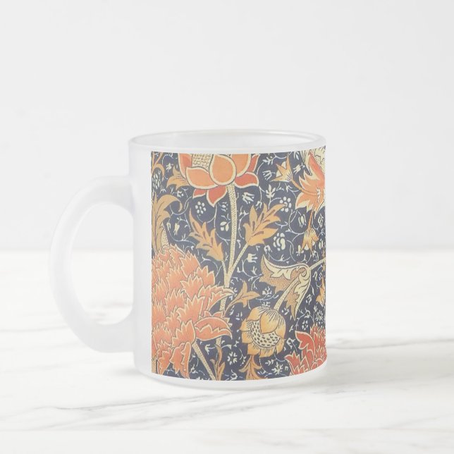 William Morris Cray Floral Art Nouveau Pattern Mattglastasse (Links)
