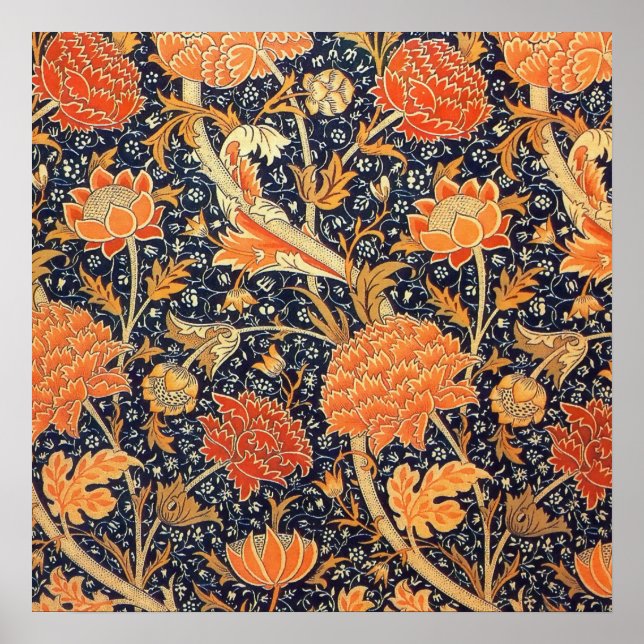 William Morris Cray Floral Art Nouveau Pattern Poster (Vorne)