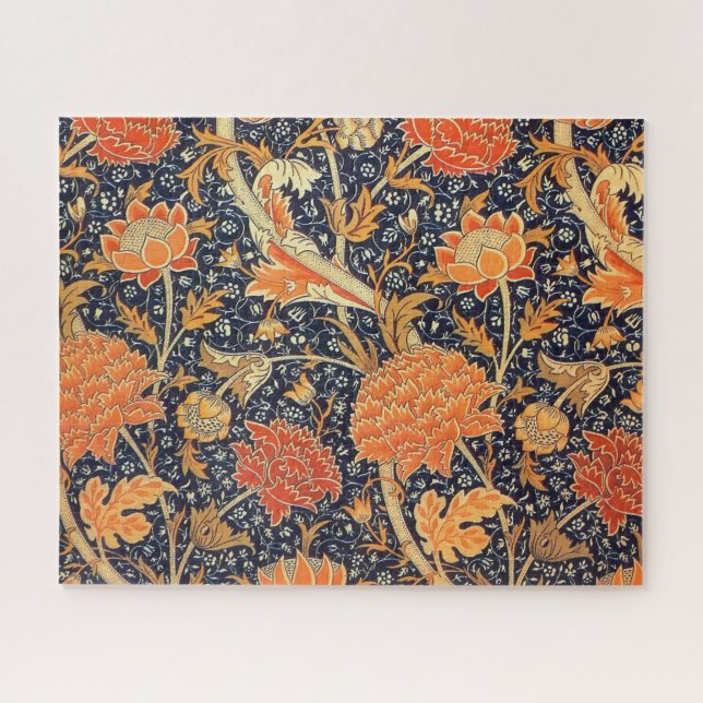 William Morris Cray Floral Art Nouveau Pattern Puzzle (Horizontal)