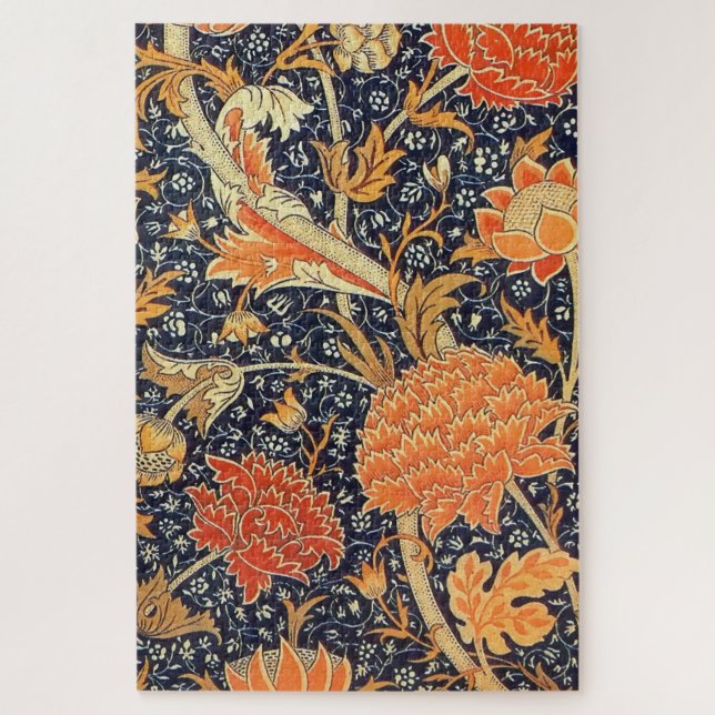 William Morris Cray Floral Art Nouveau Pattern Puzzle (Vertikal)