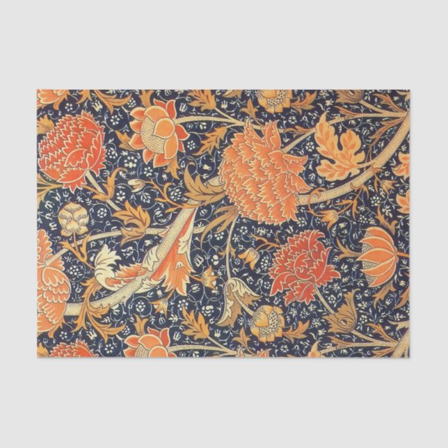 William Morris Cray Floral Art Nouveau Pattern Seidenpapier (Vorderseite)