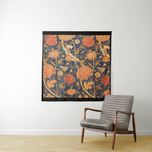 William Morris Cray Floral Art Nouveau Pattern Wandteppich