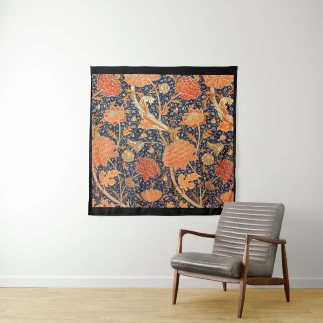 William Morris Cray Floral Art Nouveau Pattern Wandteppich (Beispiel)