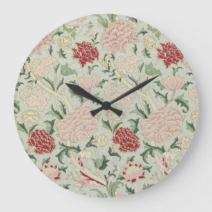 William Morris Cray Floral Vor-Raphaelite Vintage Große Wanduhr