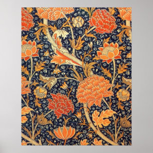 William Morris Cray Florales Art Nouveau Muster Poster