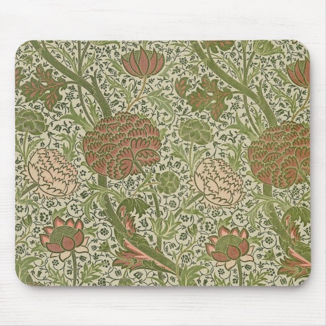 William Morris Cray Sage Blume Floral Botanical Mousepad (Vorne)