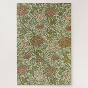 William Morris Cray Sage Blume Floral Botanical Puzzle