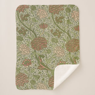 William Morris Cray Sage Blume Floral Botanical Sherpadecke