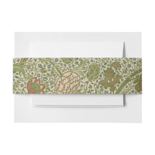 William Morris Cray Sage Blume Floral Botanisch Einladungsbanderole