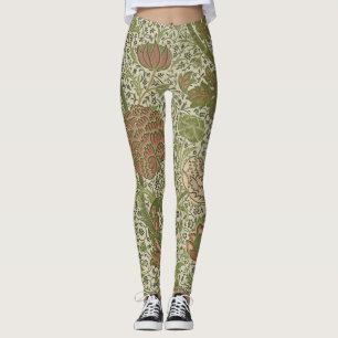 William Morris Cray Sage Blume Floral Botanisch Leggings