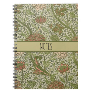 William Morris Cray Sage Blume Floral Botanisch Notizblock