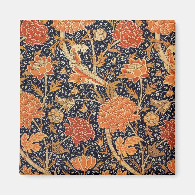 William Morris Cray Tapete Blumenmuster Magnet (Vorne)