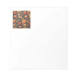 William Morris Cray Tapete Blumenmuster Notizblock