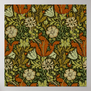 William Morris - Cray-Textildesign Poster