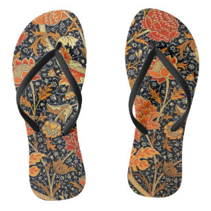 William Morris - Cray, Vintage Muster Flip Flops