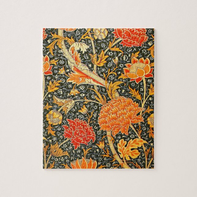 William Morris Cray Wallpaper Blume Pattern Puzzle (Vertikal)