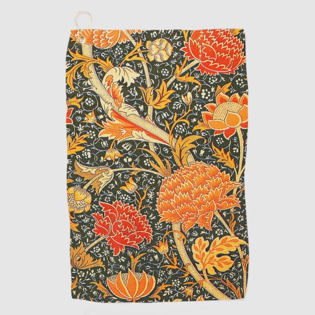 William Morris Cray Wallpaper Pattern Golfhandtuch (Vorderseite)
