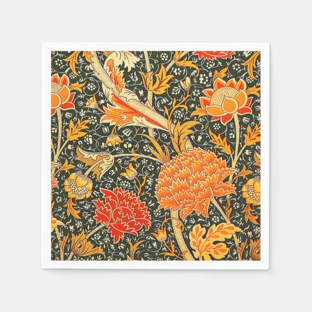 William Morris Cray Wallpaper Pattern Serviette (Vorderseite)