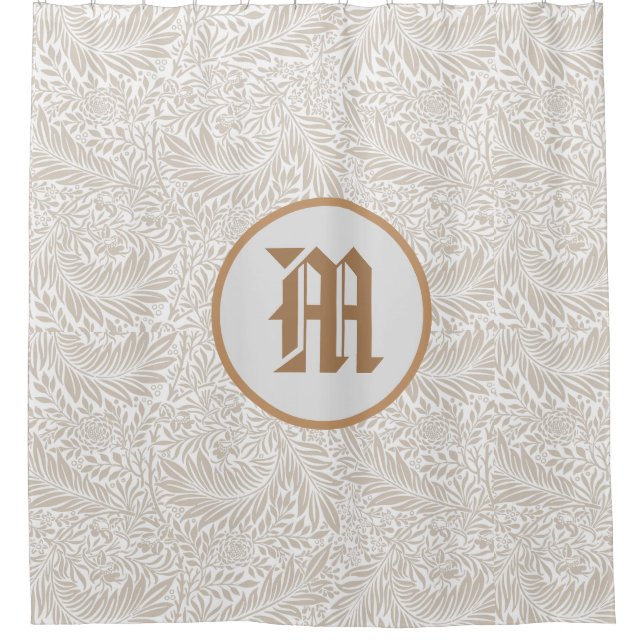 William Morris CUSTOM INITIAL SHOWER CURTAIN Duschvorhang (Vorderseite)