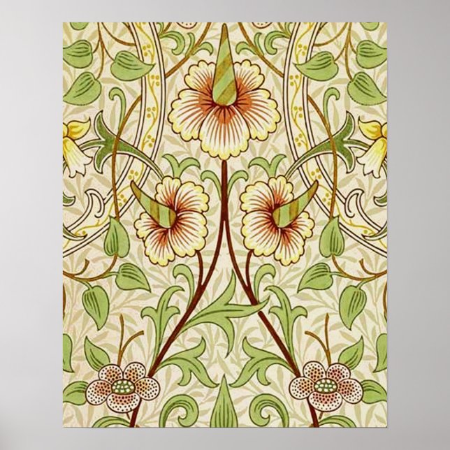 William Morris Daffodil Classic Blume Poster (Vorne)