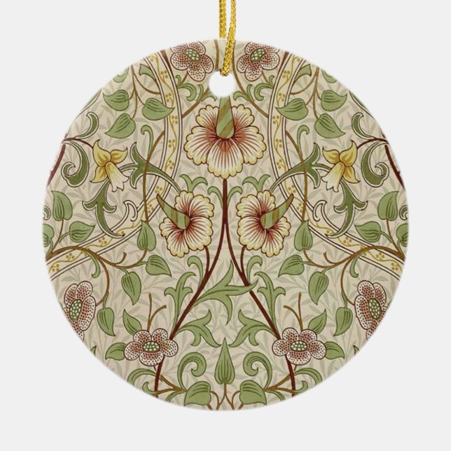 William Morris Daffodil Classic Blume Wallpaper Keramikornament (Vorne)