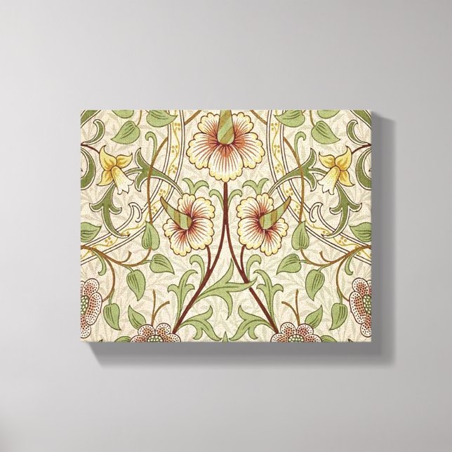 William Morris Daffodil Classic Blume Wallpaper Leinwanddruck (Vorderseite)