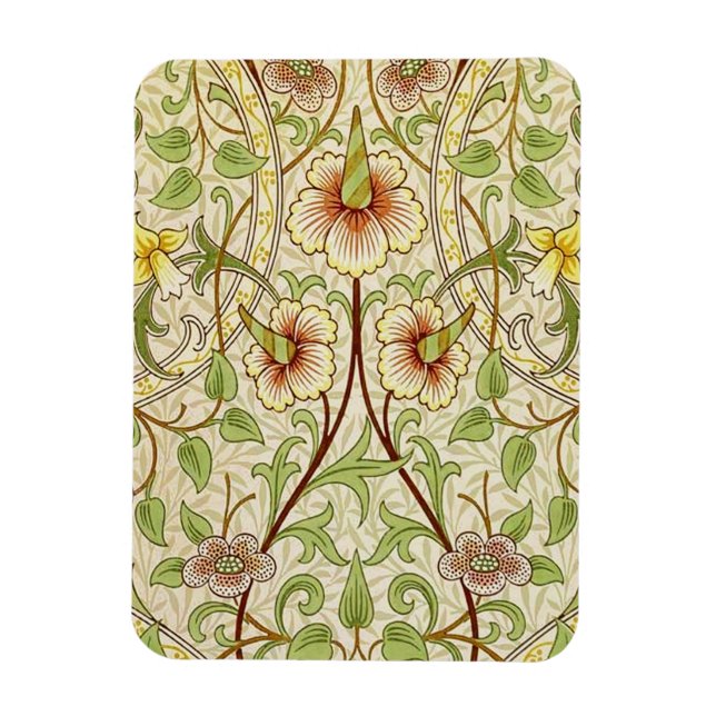 William Morris Daffodil Classic Blume Wallpaper Magnet (Vertikal)